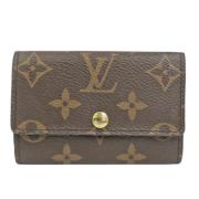 Louis Vuitton Vintage Förägande Brun Canvas Louis Vuitton Plånbok Brow...