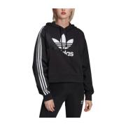 Adidas bomullshoodie med 80-talsinspirerad stil Black, Dam