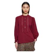 Antik Batik Aya spetsblus Red, Dam