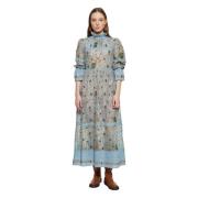 Antik Batik Maxi Klänning s Blue, Dam