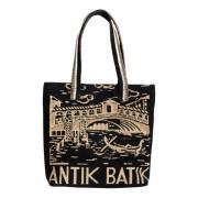 Antik Batik Vävd Venise toteväska Black, Dam