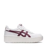 Asics Plattforms Mellansula Syntetiska Lädersneakers White, Dam