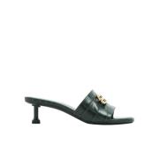 Balenciaga Lyxiga Heeled Mules Green, Dam