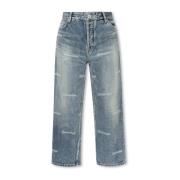 Balenciaga Jeans med logotyp Blue, Dam