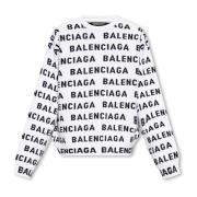 Balenciaga Tröja med logotyp White, Herr