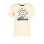 Barbour T-shirt med grafiskt tryck Yellow, Herr