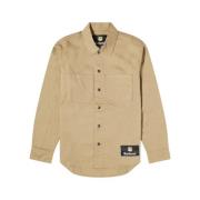 Barbour Minimalistisk Trench Overshirt Beige, Herr