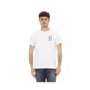 Bikkembergs Stilren vit bomullst-shirt White, Herr