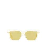 Bottega Veneta Guld/Gul Acetat Solglasögon Yellow, Dam