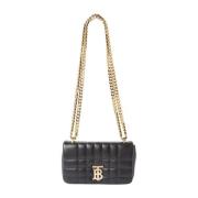 Burberry Lola Quiltad Mini Axelväska Black, Dam