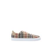 Burberry Beige Vintage Check Snörskor Beige, Dam