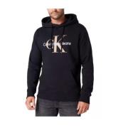 Calvin Klein Säsongs Monologo Regular Sweatshirt Black, Herr