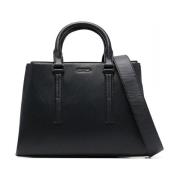 Calvin Klein Svart Hög Tote Väska Black, Dam