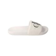 Calvin Klein Vita Slide Sandaler för Män White, Herr