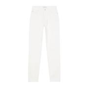 Calvin Klein Straight Jeans White, Dam