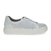 Caprice Vita Lädersneakers för Kvinnor White, Dam