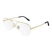 Cartier Guld Transparent Ct0256O Glasögon Yellow, Unisex