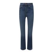 Chloé Slim-Fit Denim Jeans Blue, Dam