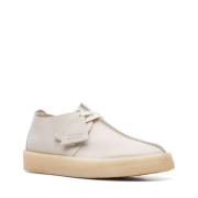 Clarks Laced Shoes White, Herr