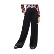 Desigual Slim-fit Trousers Black, Dam