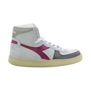 Diadora Damskor Fuchsia MI Basket Metal White, Dam