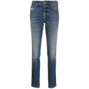Diesel Babhila Slim-Fit Jeans Blue, Dam