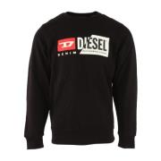 Diesel Svart Bomull Herrtröja Black, Herr