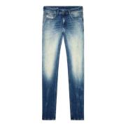 Diesel Skinny Jeans med Punk-Rock Attitude Blue, Herr