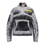 Diesel ‘S-Alute’ sweatshirt med logotyp Gray, Herr