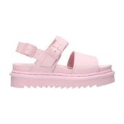 Dr. Martens Platta Sandaler Pink, Dam