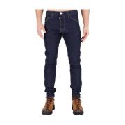 Dsquared2 Mörk Tvätt Slim-Fit Jeans Blue, Herr