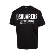 Dsquared2 Cool Logo Print T-shirt Svart Kortärmad Black, Herr