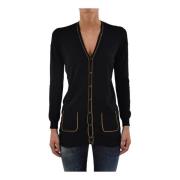 Dsquared2 Svart Viskosknapp Cardigan, Mod. S72Ha0442S14537090 Black, D...