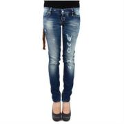 Dsquared2 Stilfull Uppgradering: 470 Skinny Jeans Blue, Dam