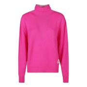 Dsquared2 Basisk Ull och Cashmere Turtleneck Tröja Pink, Dam