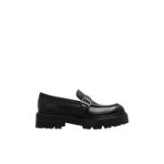 Dsquared2 Leather loafers Black, Dam
