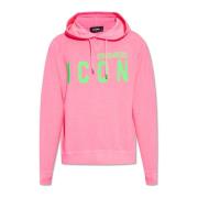 Dsquared2 Hoodie med logotyp Pink, Herr