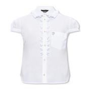 Dsquared2 Skjorta med logoplakett White, Dam