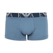 Emporio Armani 3-Pack Boxershorts med Elastisk Midja Blue, Herr