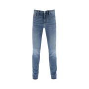 Emporio Armani Slim-fit 5 Fickor Jeans Blue, Herr