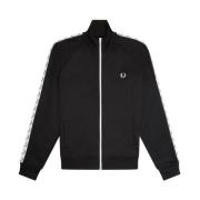 Fred Perry Herr Sweatshirt med dragkedja Black, Herr