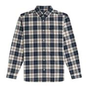 Fred Perry Klassisk Tartan Skjorta Beige, Herr