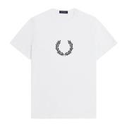 Fred Perry Laurel Wreath Grafisk T-Shirt White, Herr