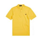 Fred Perry Original enfärgad polo - Tillverkad i England Yellow, Herr