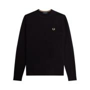 Fred Perry Stilfull Maglia Tröja Black, Herr