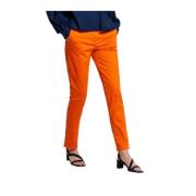 Gant Satin Chino Byxor Orange, Dam