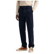 Gant Corduroy Chino Byxor Blue, Herr