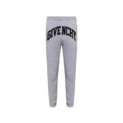 Givenchy Logo Sweatpants, Grå, Elastisk Midja, 4G Print Gray, Herr