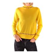 Givenchy Gul Rund Hals Pullover Fw18 Yellow, Dam