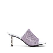 Givenchy G Cube Prydda Mules Purple, Dam